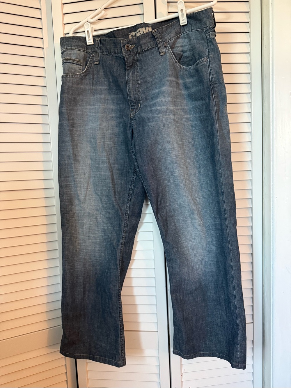 Mavi Men's Relaxed Jeans 34x30 in Medium Wash Blue